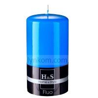 Свічка синя циліндр 80х150 мм