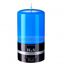 Свеча синяя цилиндр 80х150 мм