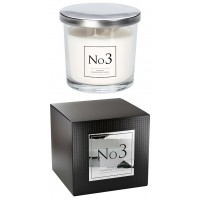 Аромасвеча півонія, жасмин, фіалка з акцентом солодкої сливи з двома гнотами 10 см snp100-003