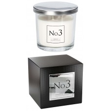 Аромасвеча пион, жасмин, фиалка с акцентом сладкой сливы с двумя фитилями Bispol 10 см snp100-003