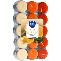 Свеча чайная ароматизированная Bispol Апельсин 1.5 см 30 шт (p15-30-63)