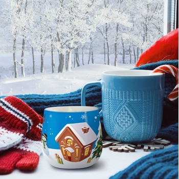 Свеча ароматическая в стекле Bispol Зима 7 см (sn71s-01)