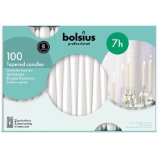 Свеча белая коническая Bolsius Professional 24.5 см 100 шт (s30-100-090Б)