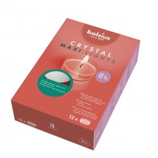 Свечи чайные Bolsius crystal maxi lights 8 часов 12 шт (p40-8-12Б)