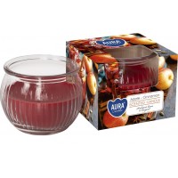 Свеча ароматическая в стекле Bispol Яблоко-Корица (sn69-87)