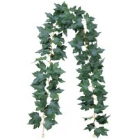 Искусственный зелёный кленовый лист 175 см