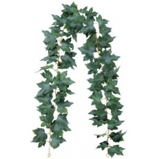 Искусственный зелёный кленовый лист 175 см