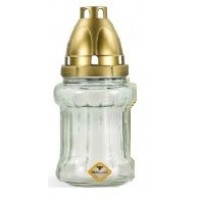 Лампадка в склі прозора 19 см (675-000)