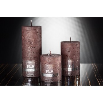 Свеча рустик коричневая 60х150мм