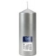 Свеча цилиндр серебристая Bispol 15 см (sw60/150-271)