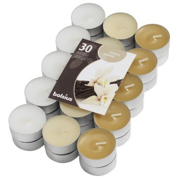 Свеча чайная ароматизированная Ваниль Bolsius 1.5 см 30 шт (p15-30-67Б VAN)