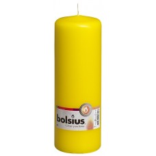Свеча цилиндр Bolsius желтая 20 см (70/200-010Б ZOL)