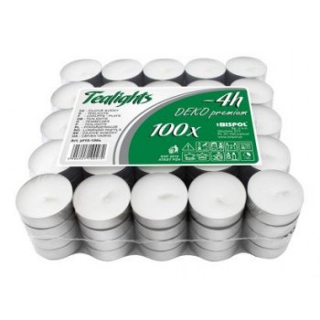 Свічки чайні Deko Premium 1.35 см 100 шт (pf10-100s)
