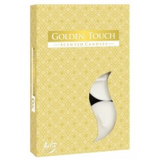 Свеча парфюмированная золотое прикосновение 1.5 см 6 шт (p15-176)