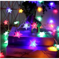 Світлодіодна гірлянда зірка різнокольорова 1,5 м 10 led