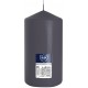 Свеча цилиндр серая Bispol 15 см (sw80/150-070)