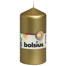 Свічка циліндр Bolsius 12 см золотиста (60/120-213Б)