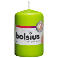 Свеча цилиндр салатовая bolsius 8 см (50/80-064Б)