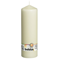Свічка циліндр кремова 25 см Bolsius (sw80/250-011Б)