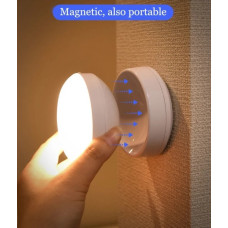 Світлодіодний led світильник з акумулятором і датчиком руху на магніті 8 см