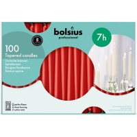 Свічка червона конічна 24.5 см 100 шт (s30-100-030Б)