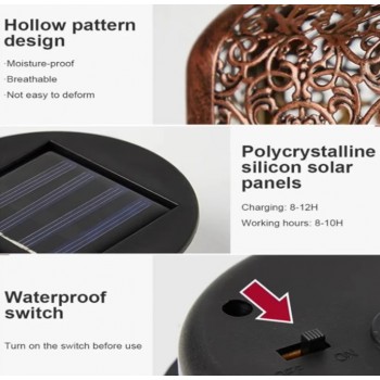 Светодиодный солнечный фонарь 23 см