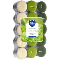 Свеча чайная ароматизированная Bispol Зеленый чай 1.5 см 30 шт (p15-30-83)