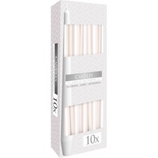 Свеча коническая перламутровая Bispol 24,5 см 10 шт (s30-190)