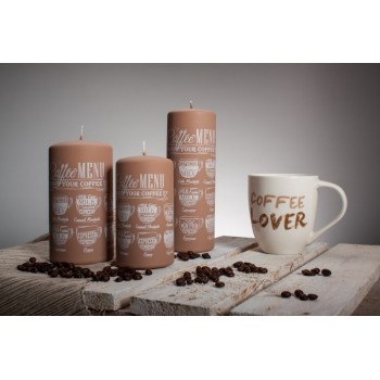 Свеча цилиндр 70х200мм капучино