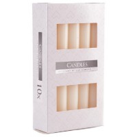 Свічка столова кремова 17 см 10 шт (s1-011)