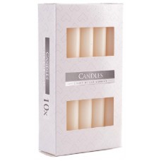 Свеча столовая кремовая Bispol 17 см 10 шт (s1-011)