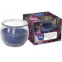 Ароматична свічка у склі Темні фрукти-мигдаль 8 см (sn69-373)