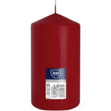 Свеча цилиндр бордовая Bispol 15 см (sw80/150-036)