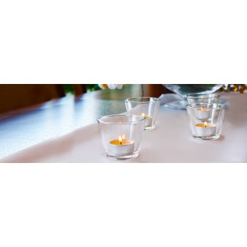 Набор подсвечников стеклянных 6 см 4шт для чайной свечи