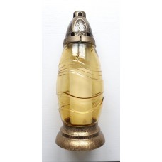 Лампадка в стекле желтая 29 см (610-010)