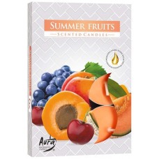 Свеча чайная ароматизированная Bispol Фрукты1.5 см 6 шт (p15-71)