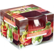 Свеча ароматическая в стекле Тропический шейк Bispol (sn69-256)