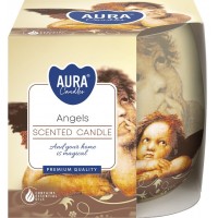 Свічка ароматична в склі Ангелочки 7 см (sn71s-04)