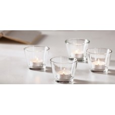 Набор подсвечников стеклянных 6 см 4шт для чайной свечи