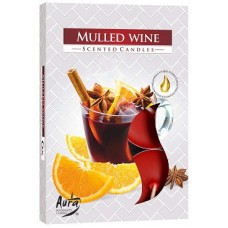 Свеча чайная ароматизированная Bispol Глинтвейн 1.5 см 6 шт (p15-195)