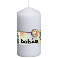 Свічка циліндр біла bolsius 5х10 см (50/100-4019)