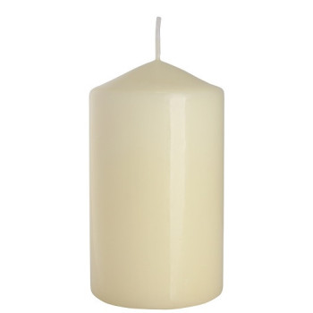 Свічка циліндр кремова 12 см (sw70/120-011)