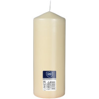 Свеча цилиндр кремовая Bispol 20 см (sw80/200-011)