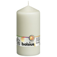 Свеча цилиндр кремовая Bispol 15 см Bolsius (sw80/150-011Б)