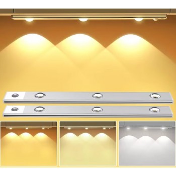 Світлодіодний led світильник з акумулятором і датчиком руху на магнітах 40 см