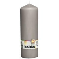 Свеча цилиндр Bolsius серая 20 см (70/200-070Б WGY)