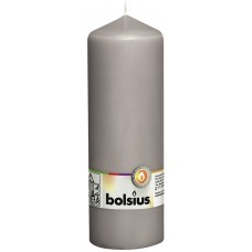 Свеча цилиндр Bolsius серая 20 см (70/200-070Б WGY)