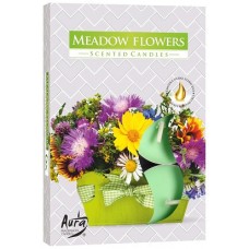 Свеча чайная ароматизированная Bispol Цветочный луг 1.5 см 6 шт (p15-197)