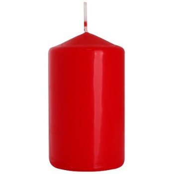 Свеча цилиндр красная Bispol 10 см (sw60/100-030)