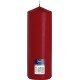Свеча цилиндр бордовая Bispol 25 см (sw80/250-036)